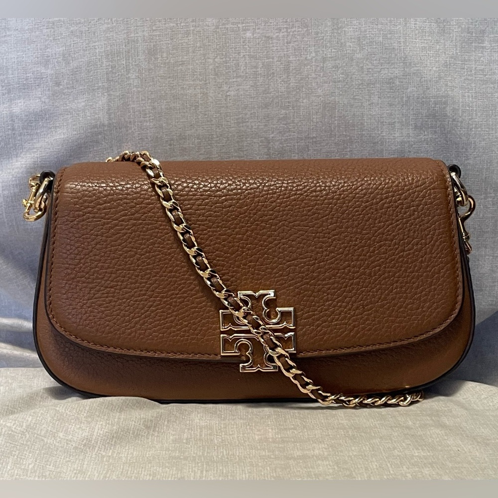 Tory Burch Britten Convertible Crossbody Bag – Color: Moose